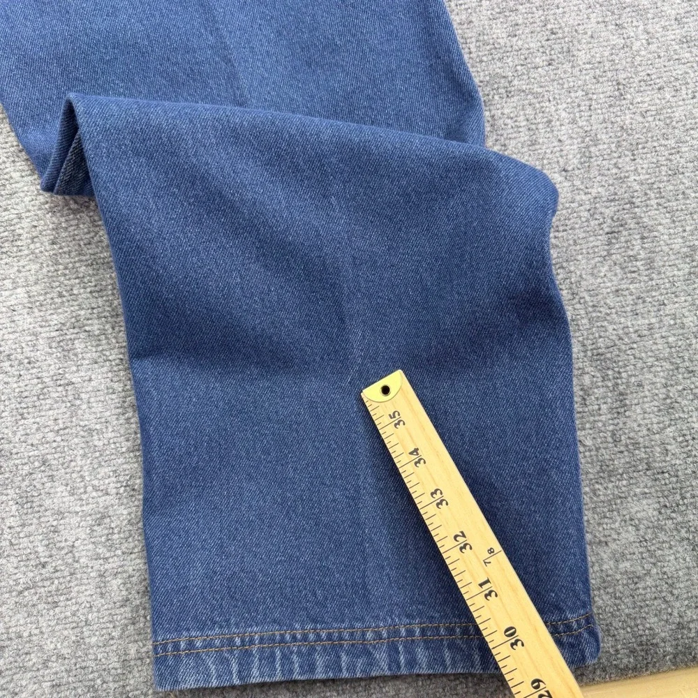 Duluth Trading Jeans Mens 46x31 Blue  Ballroom 5 Pocket Relaxed‎ Fit Denim